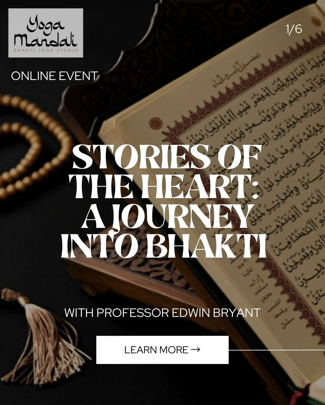Some stories are meant to be heard. Some are meant to be felt. ✨

On February 22, we gather online for a rare opportunity to explore the heart of the Bhakti tradition with Professor Edwin Bryant Ph.D., Professor of Hinduism at Rutgers University + fo