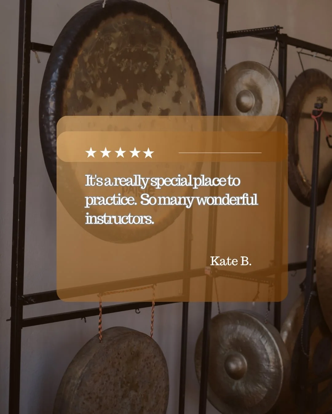 The 5-Star reviews keep coming! Thank you for noticing the little things that make this studio feel so special&mdash;and thank you for continuing to support our teachers &amp; community. We&rsquo;re so grateful for every review, every class &amp; eve
