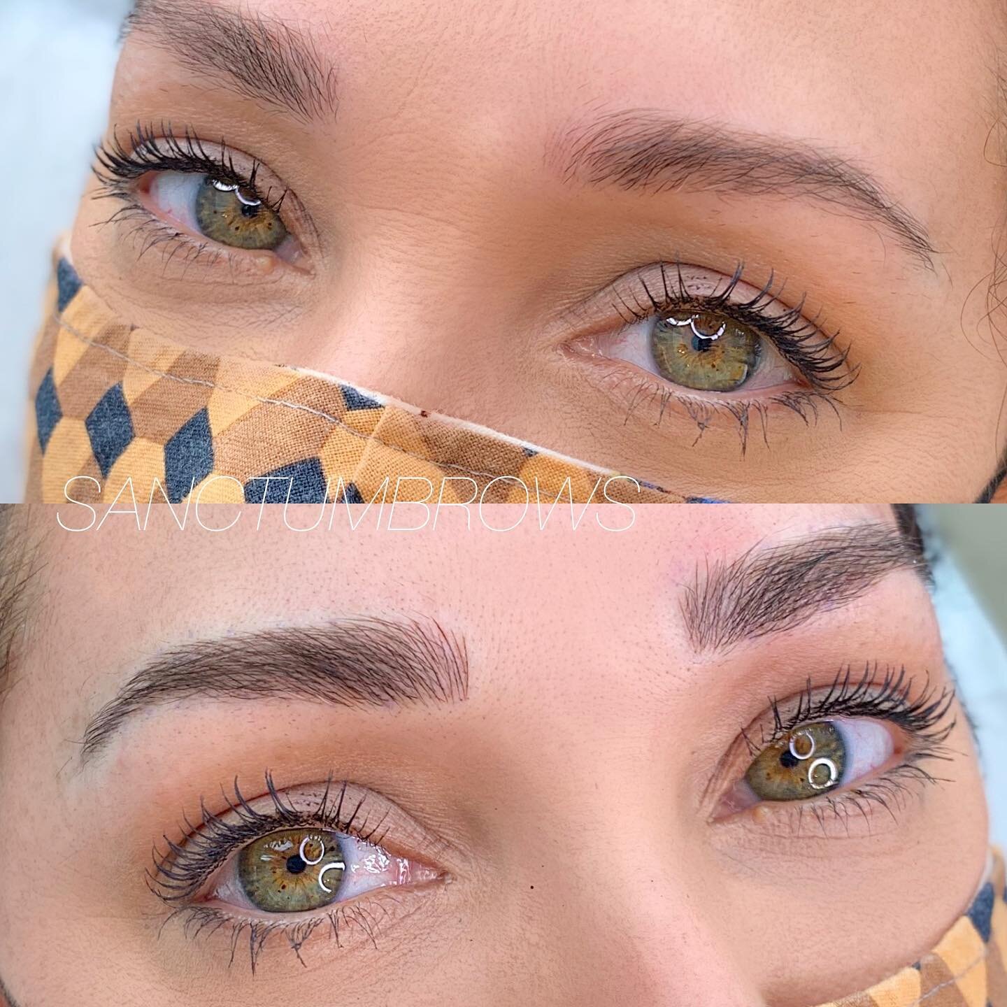And just like that, she has perfect brows! 

I love when I have clients come in that already have full brows, but want to take them to the next level! We Microbladed some soft but structured strokes to create a great frame on this beautys face! 

I u