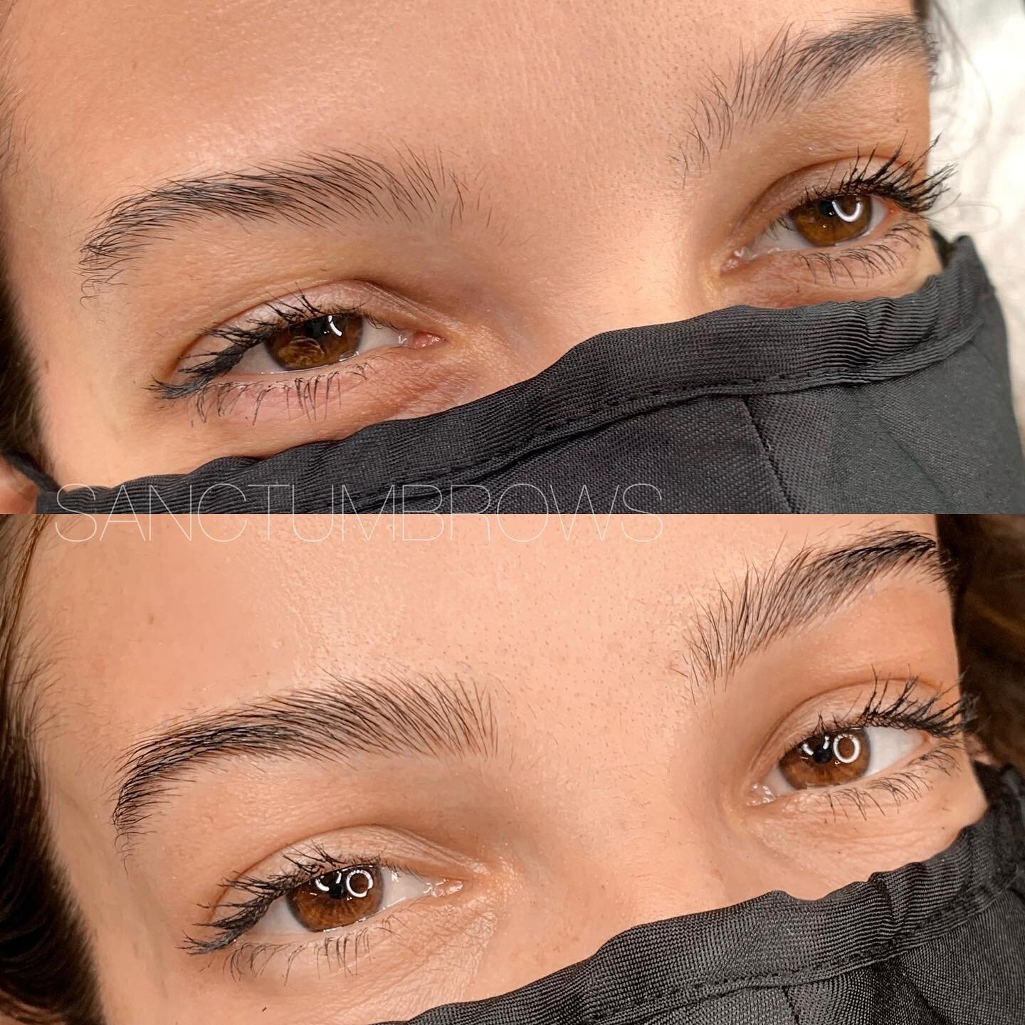 Can you even tell she had her brows Microbladed? 

Some clients aren&rsquo;t looking for a major transformation, just a subtle filling in of those sparse areas while staying true to their natural shape! 

What kind of transformations do you guys like