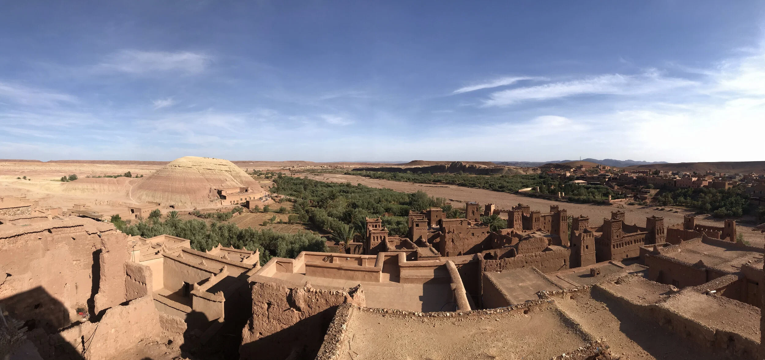 A panoramic view of Ait Ben Haddou
