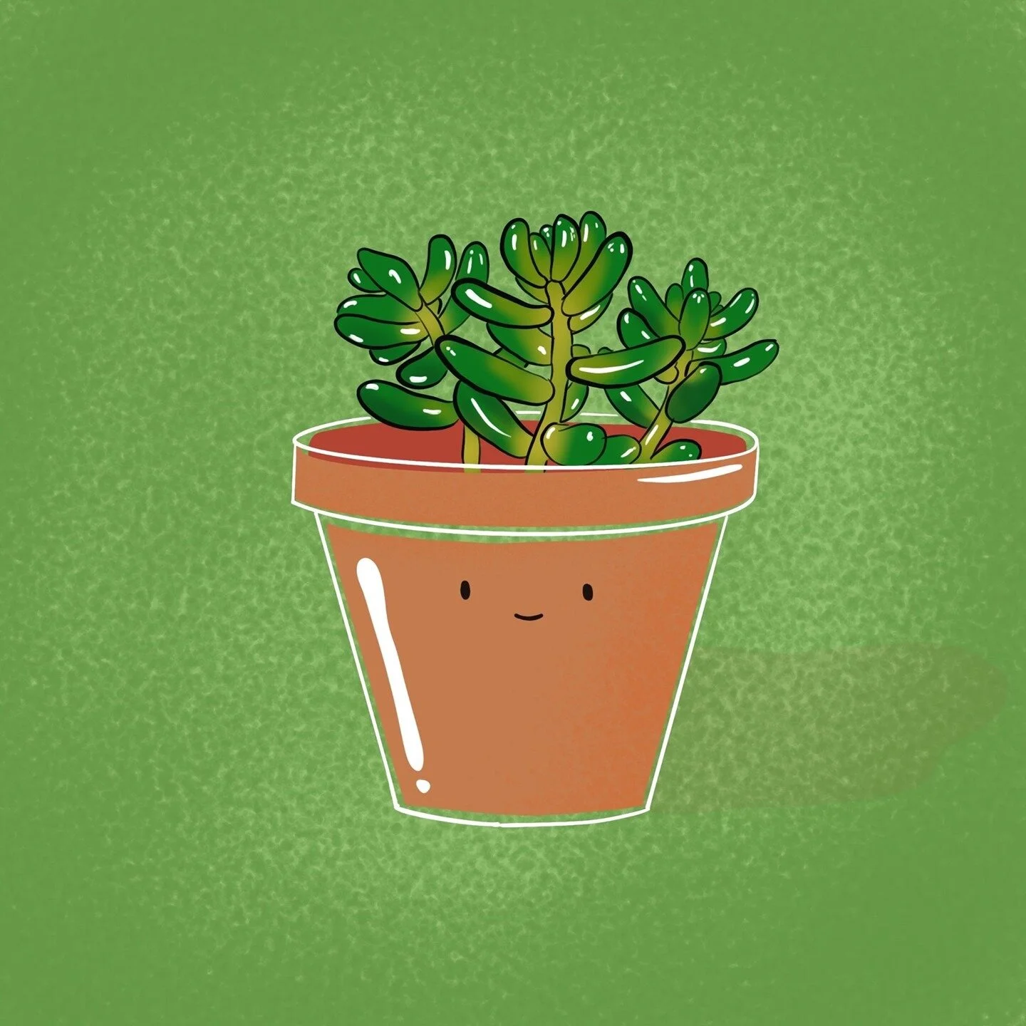 Doodle of my favorite window plant, pickles 🌱
