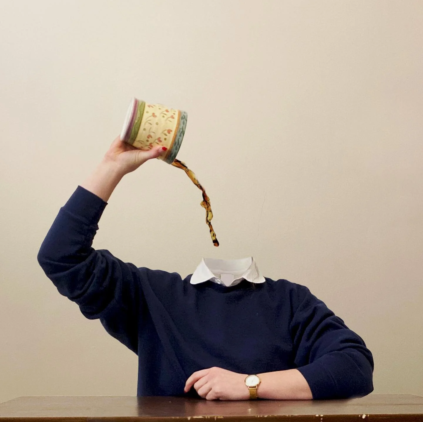 Bottoms up ☕️ I&rsquo;ve been on a huge photoshop kick lately! #photoshop #photomanipulation