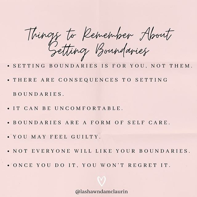 The fear, guilt, and anxiety that comes with setting boundaries makes it one of the hardest things for people to do for themselves. It is hard work. It is uncomfortable work. It is demanding work. But it is so worth it! The peace you have at the end 