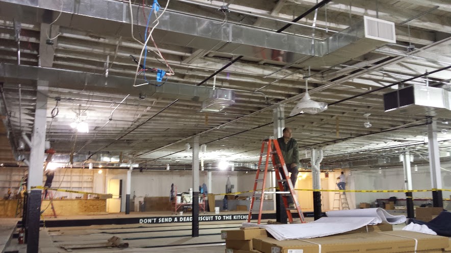 OUR APOLOGIES FOR THE LACK OF FOCUS IN THIS PARTICULAR IMAGE. THERE'S A LOT GOING ON DURING THIS PHASE OF A PROJECT, SO THINK OF IT AS AN ACTION SHOT.
