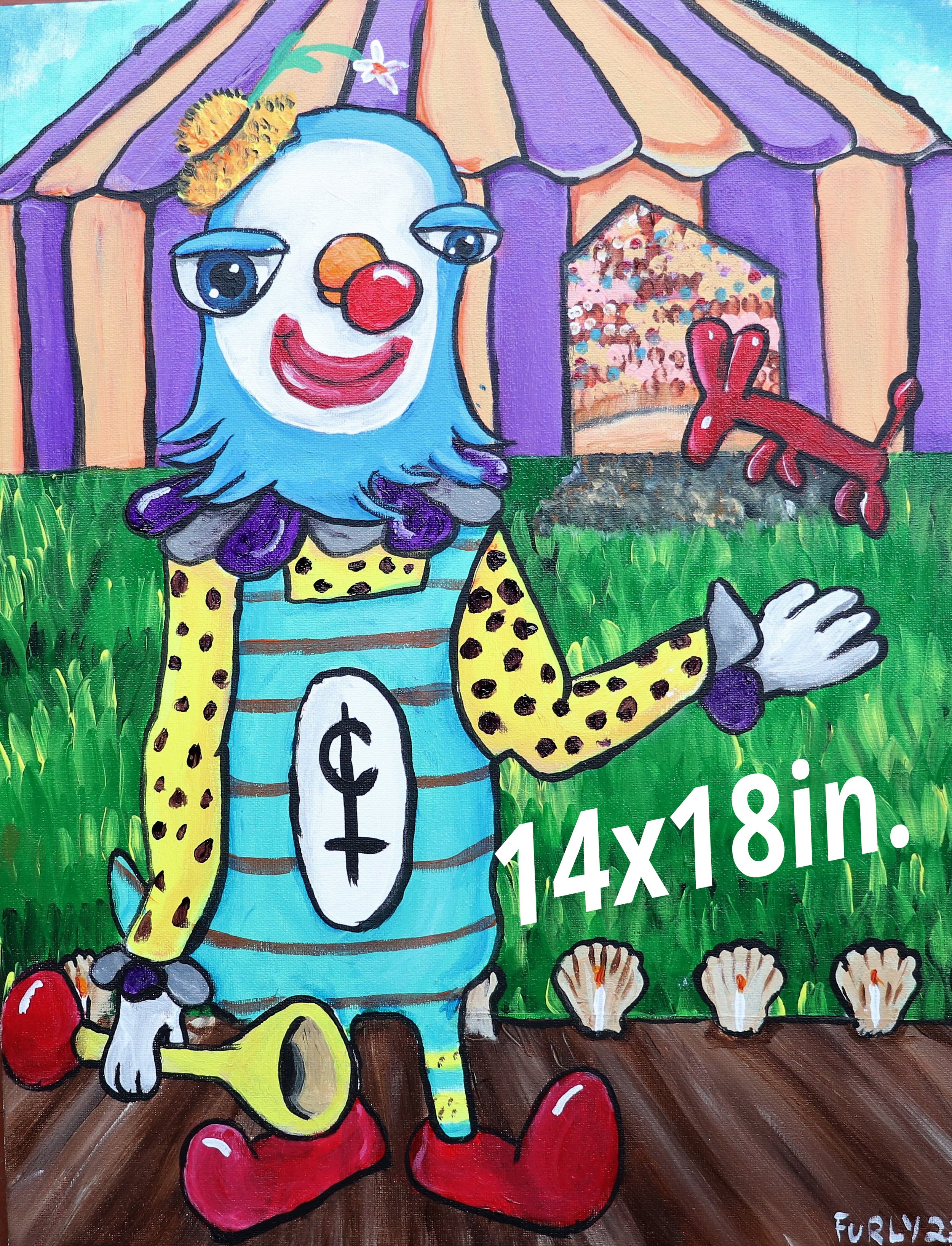 $200.00 Furlybird clown