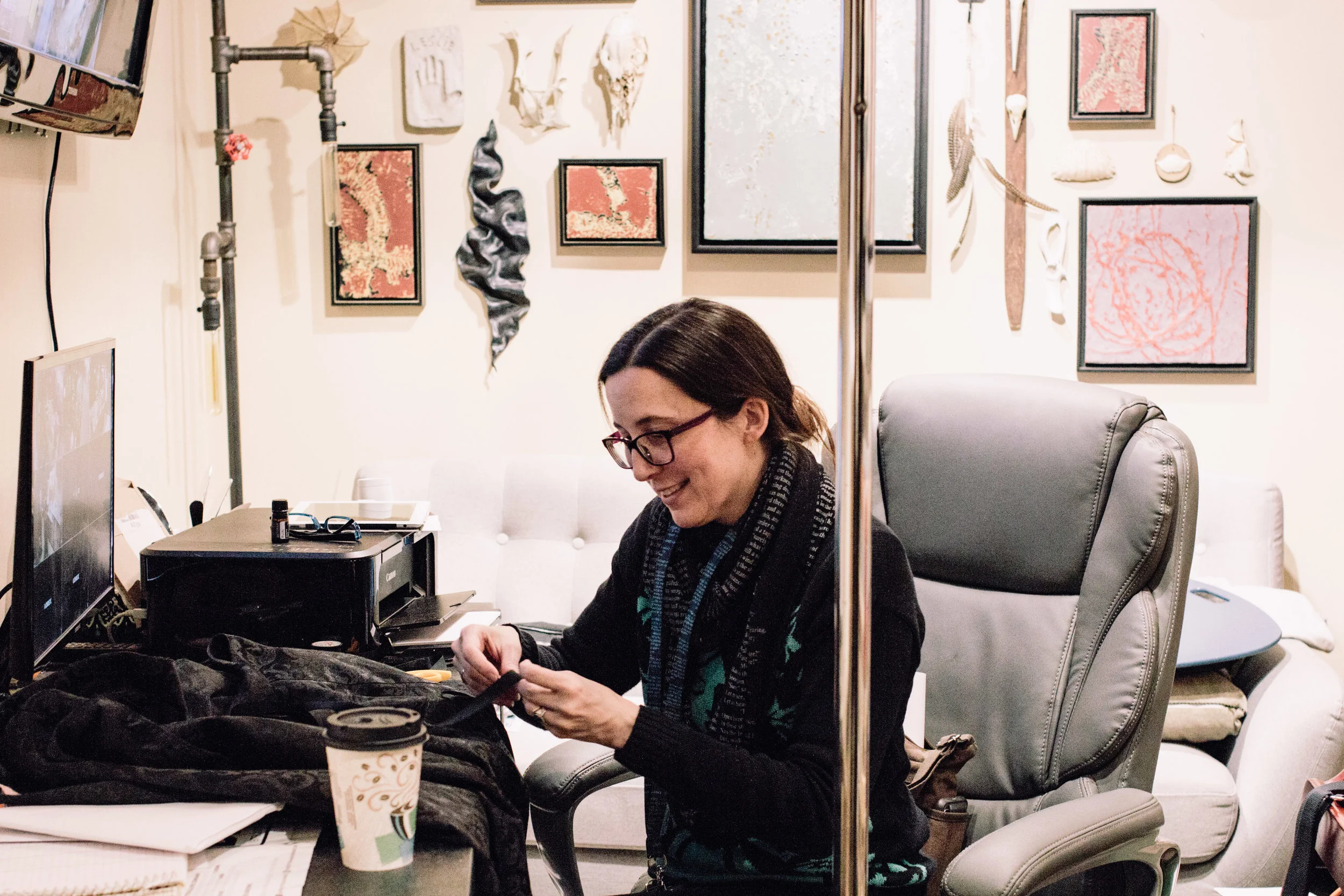 Dena, costume designer and mistress of the show’s extensive wardrobe.