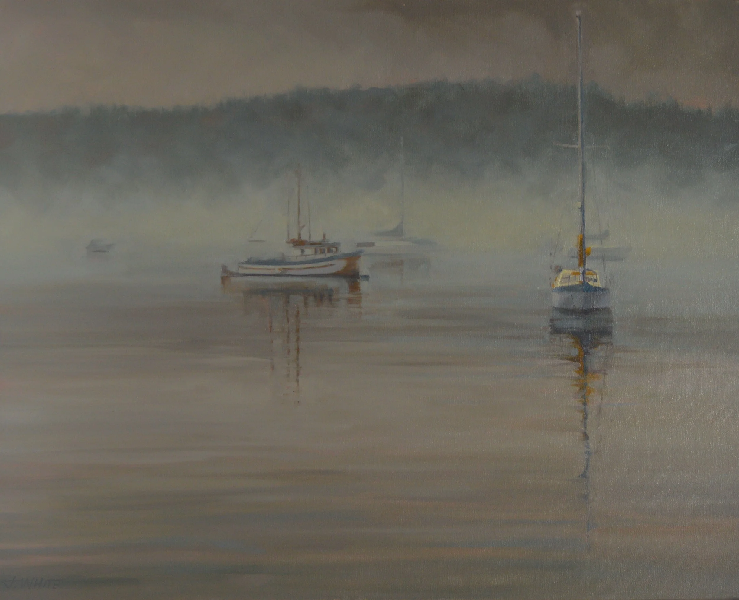 Fogged in at Friday Harbor