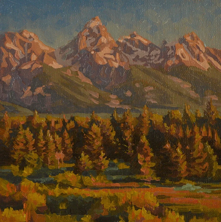 Morning with the Tetons