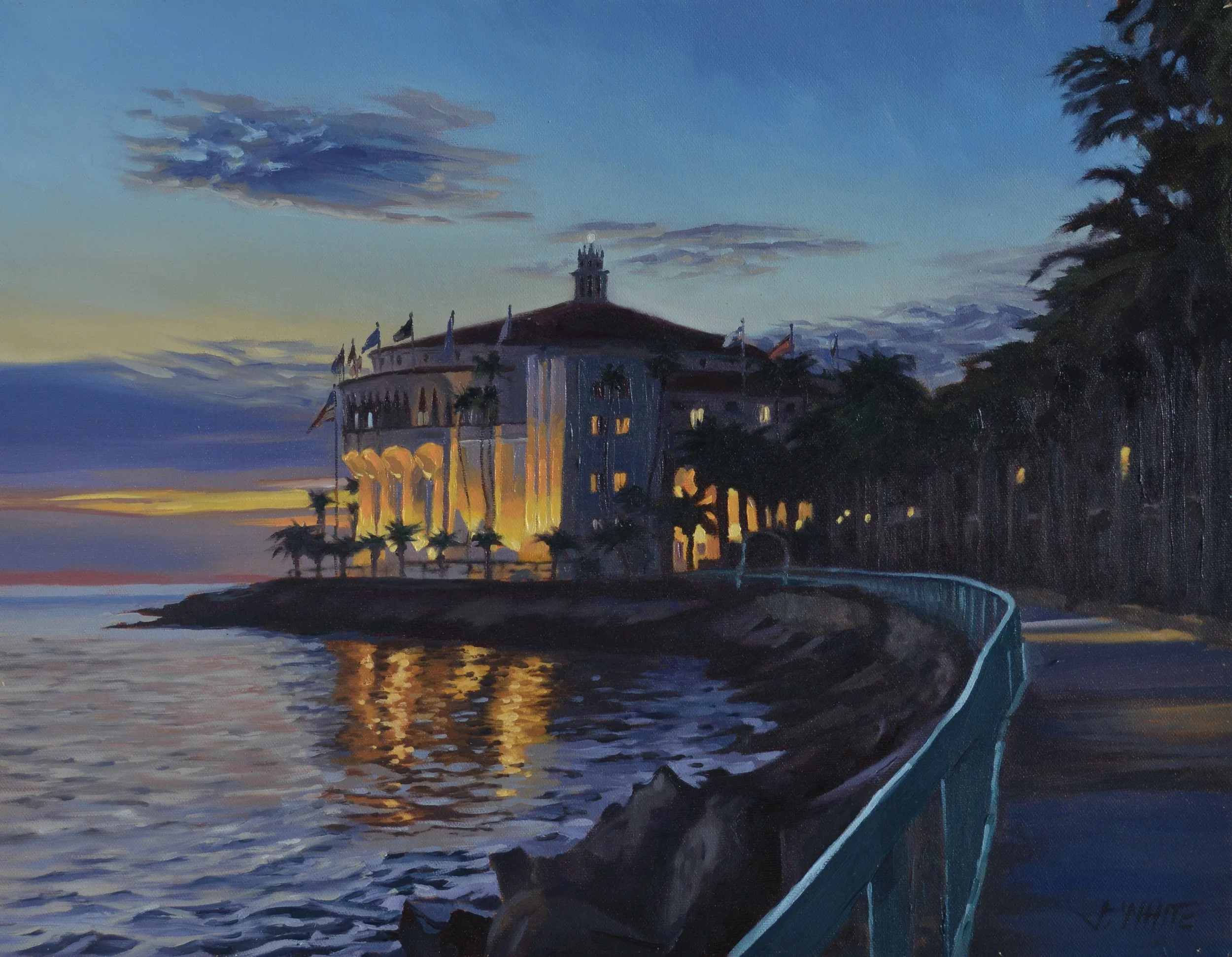 Sunset Stroll 14x18.JPG