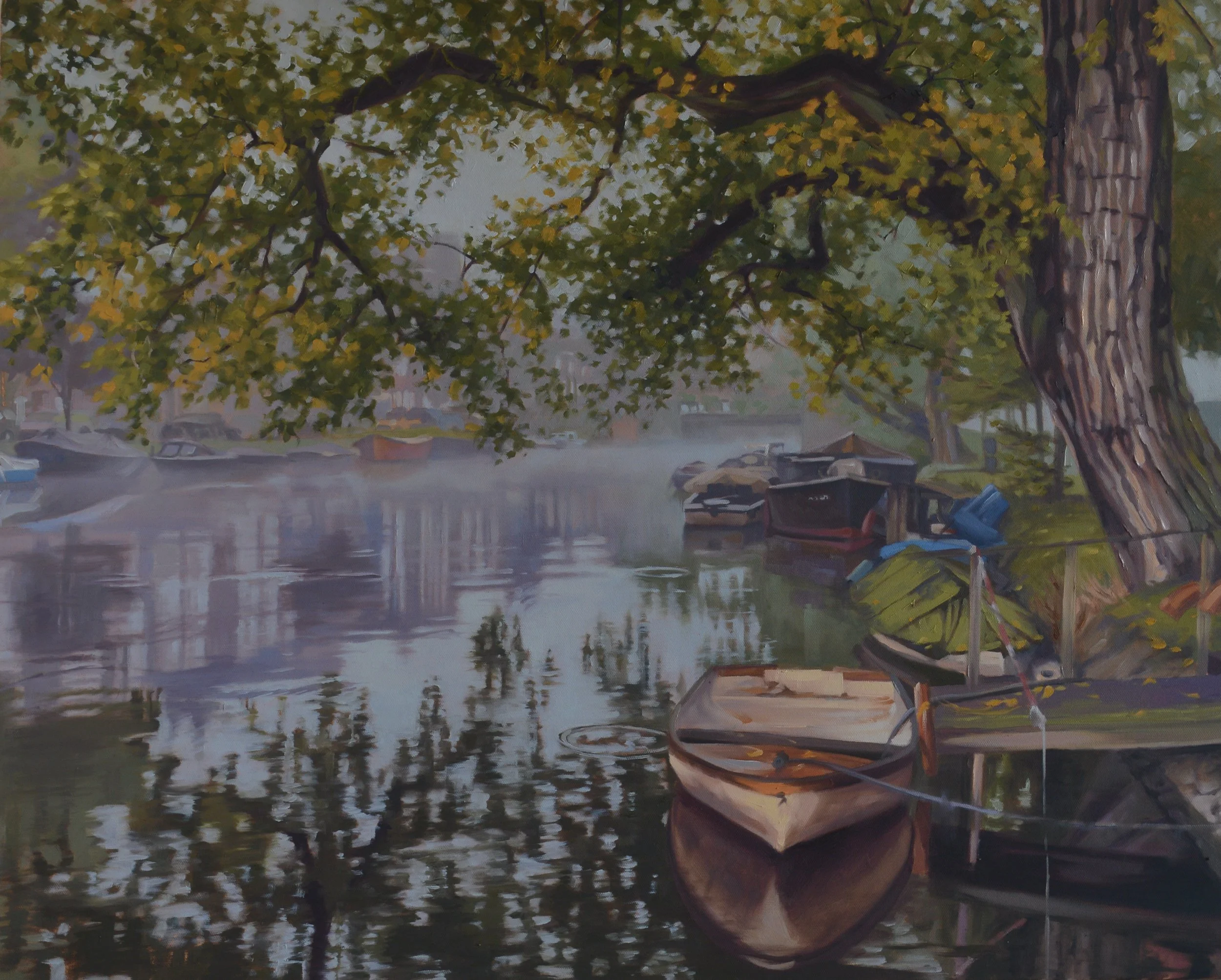 Sleepy Morning in Amsterdam 24x30 $3000.JPG