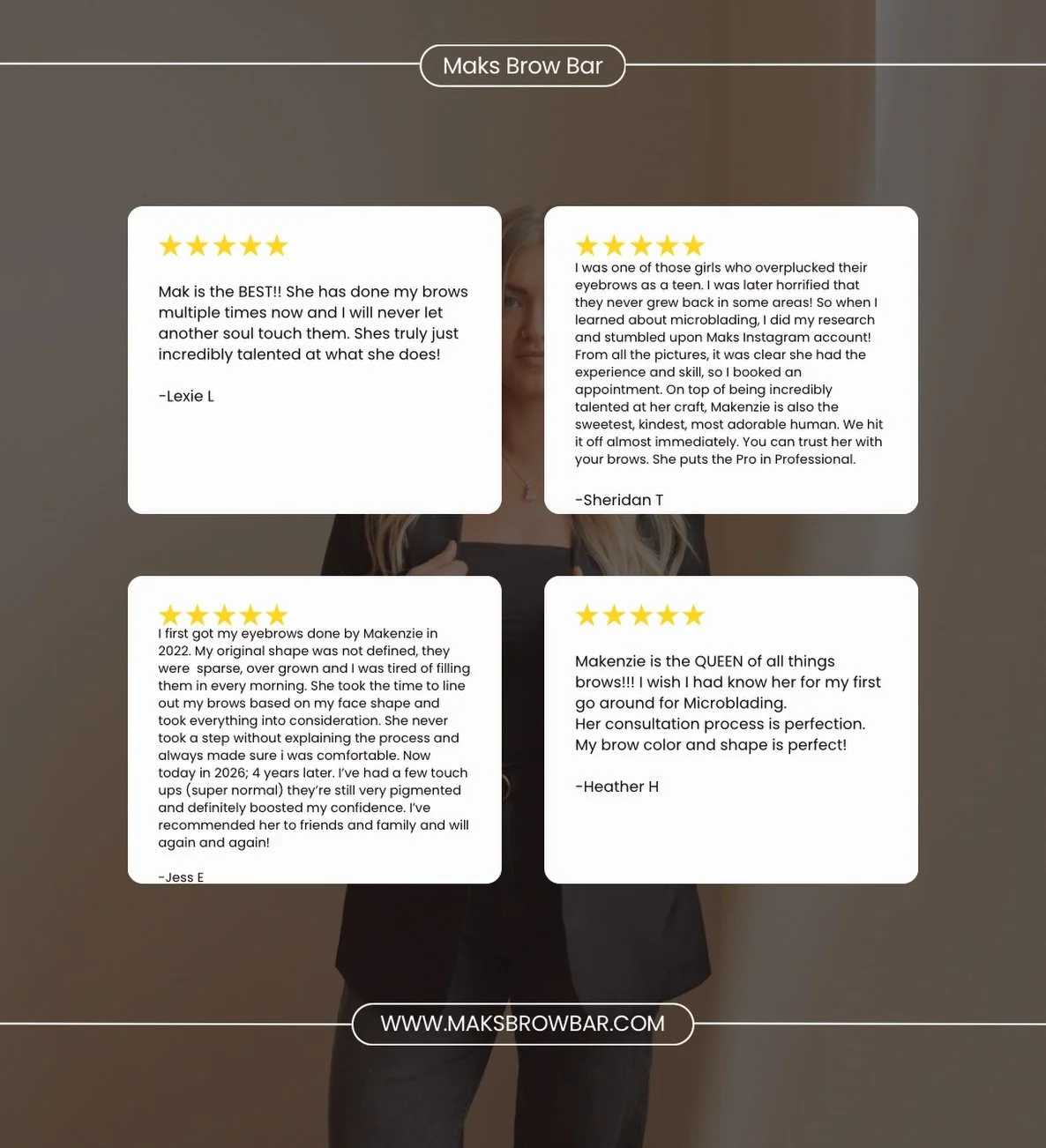 After 13 years creating brows for so many beautiful humans, I can confidently say this job was made for me. I enjoy it just as much as you guys do, so hearing reviews like this is so reaffirming and just fills me with gratitude. Thank you all for tru