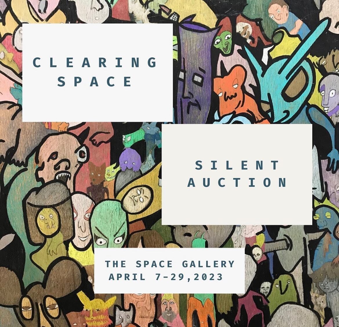 This month @spacegalleryvt hosts 'Clearing Space', where April spring studio cleaning = a silent auction on wonderful donated, acquired, and lost artwork that is searching for its new home. Join @spacegalleryvt on this First Friday, April 7 from 5-9p