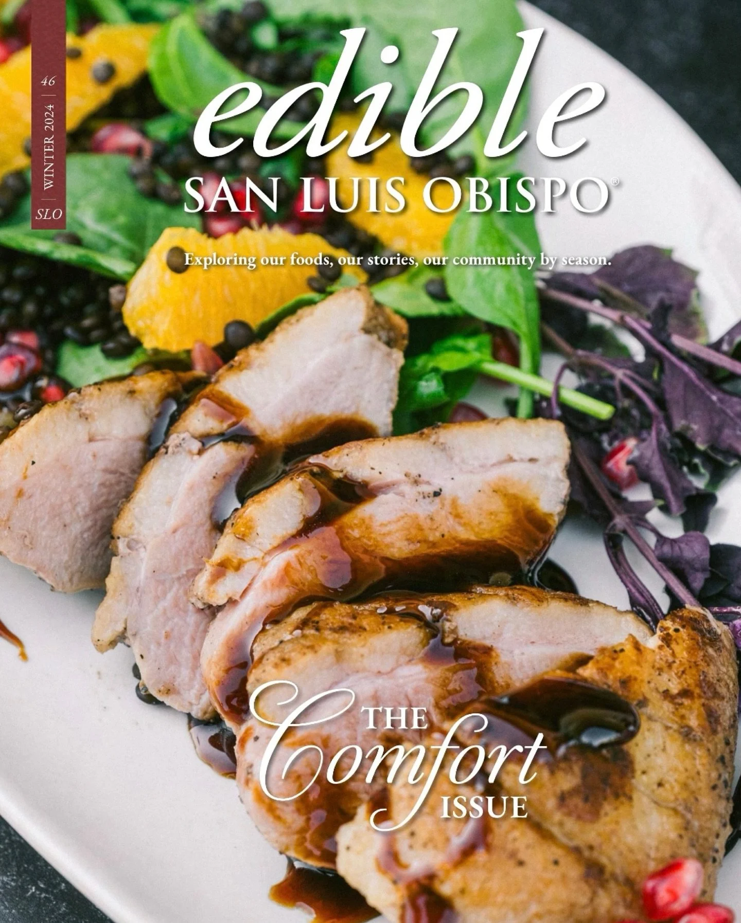 Winter Issue Cover &amp; Feature for @edibleslo 

Cook The Cover 
Written: Aja Goare @ajagoareverified 
Food Styling: Rachel Ponce @pair_with_chef_rachel 
Shot at: La Lomita Ranch, SLO @lalomitaranch 

This issue is available as a digital magazine on