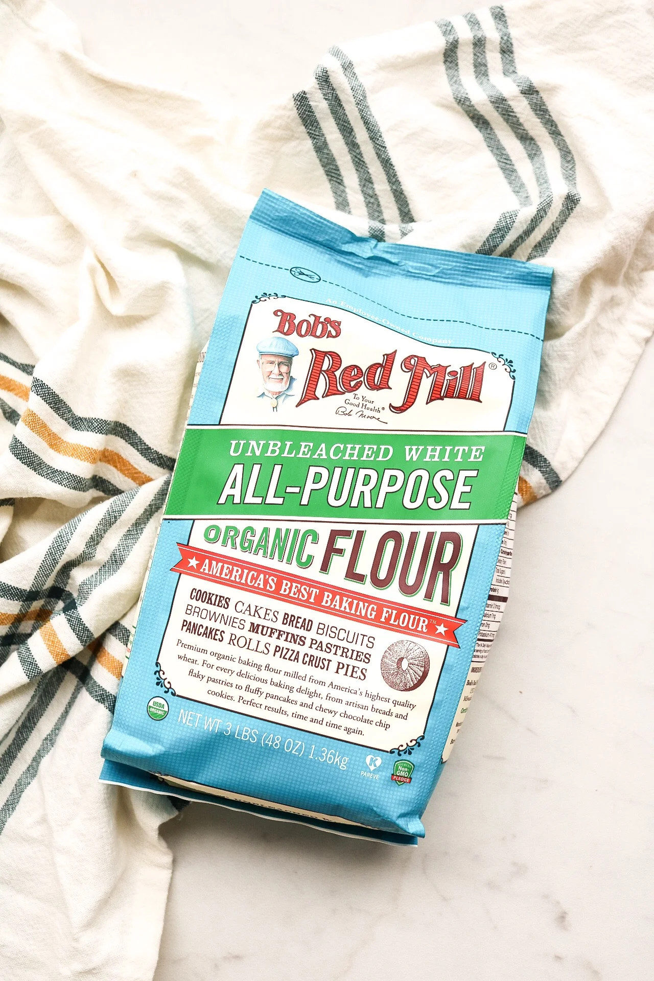 The organic flour that I used! Such a great size and makes all of your baked goods organic :)