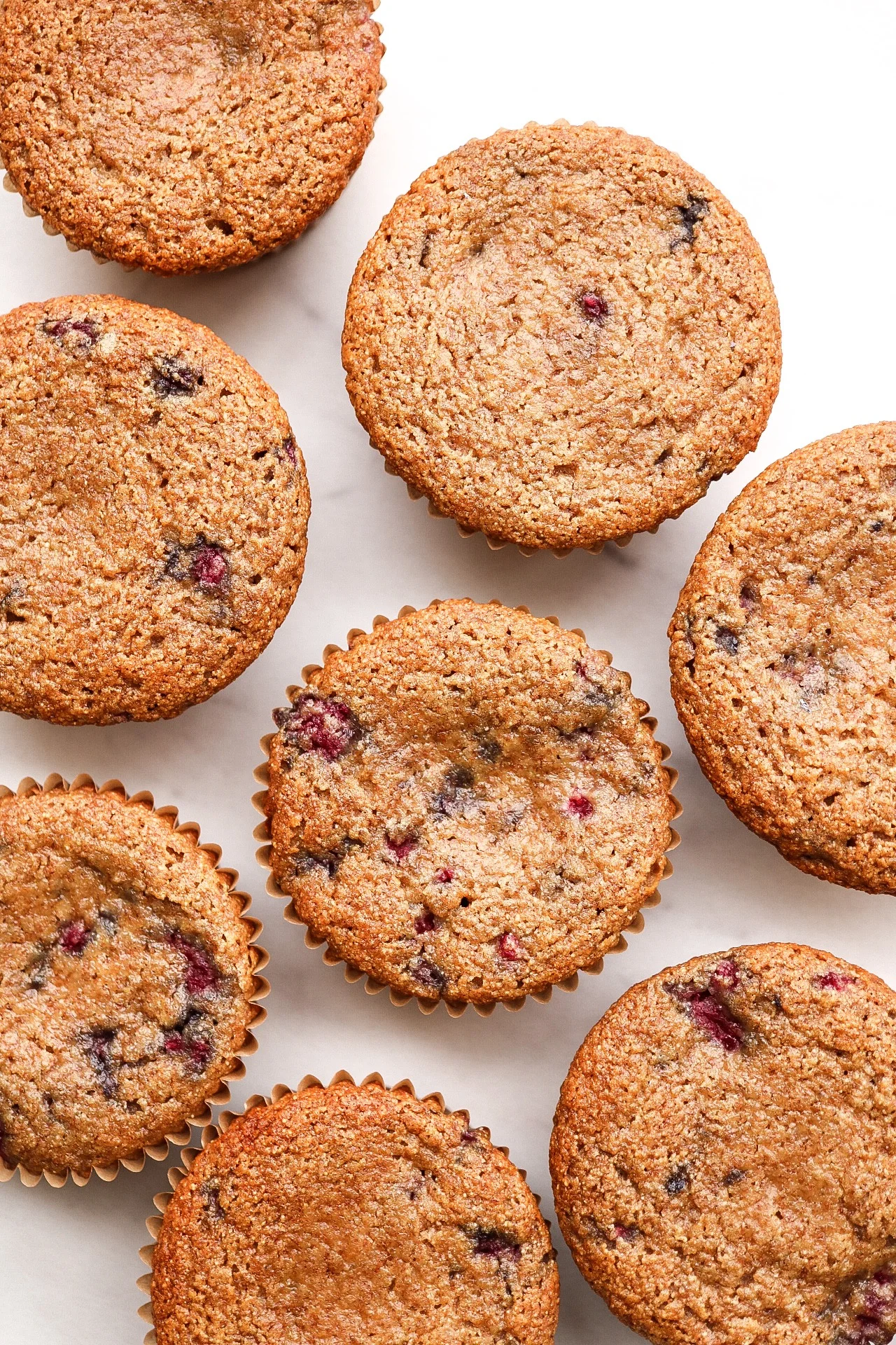 The cupcakes baked to golden perfection!