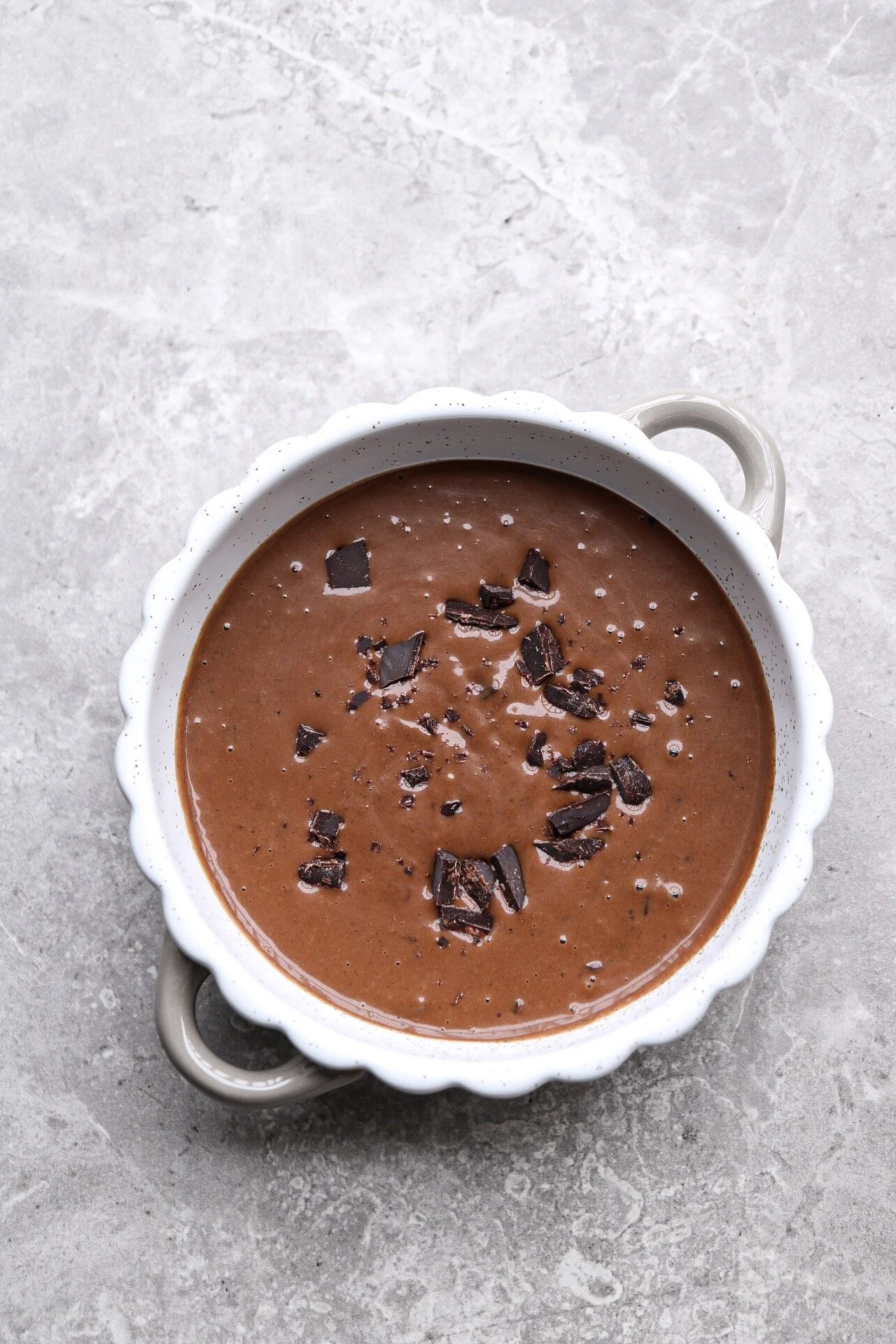 Pour your batter into your mug - I used a small baking dish (because it was cute hehe) but any small baking dish or microwave safe mug will do! If you want more in the dish or mug, you can always just double the recipe!
