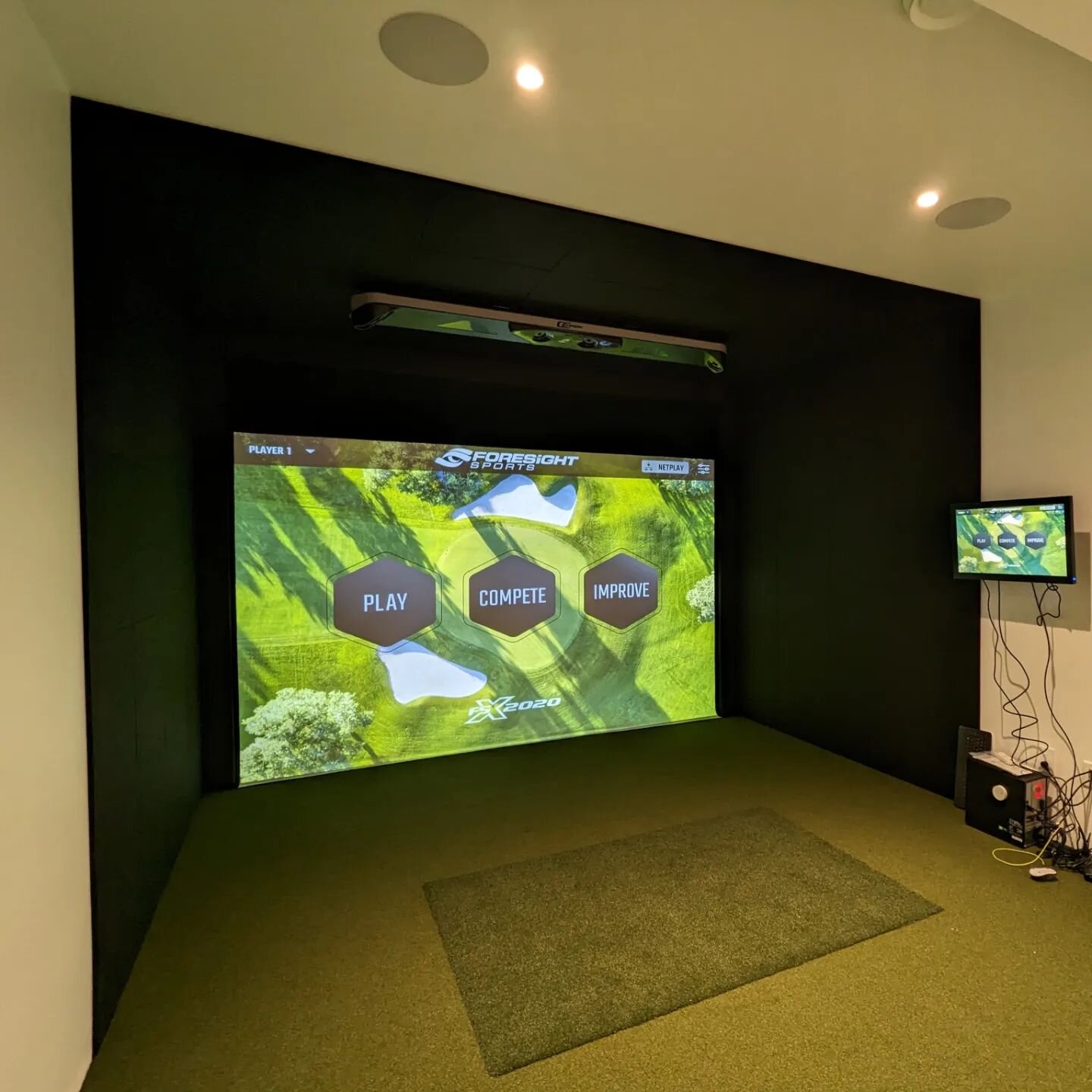 Finished another Golf Sim install with @foresighteh . This one we finished in one day.