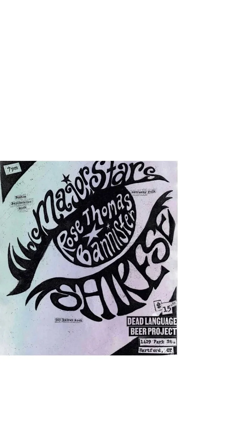 Rose Thomas Bannister at Dead Language with Major Stars and Shirese