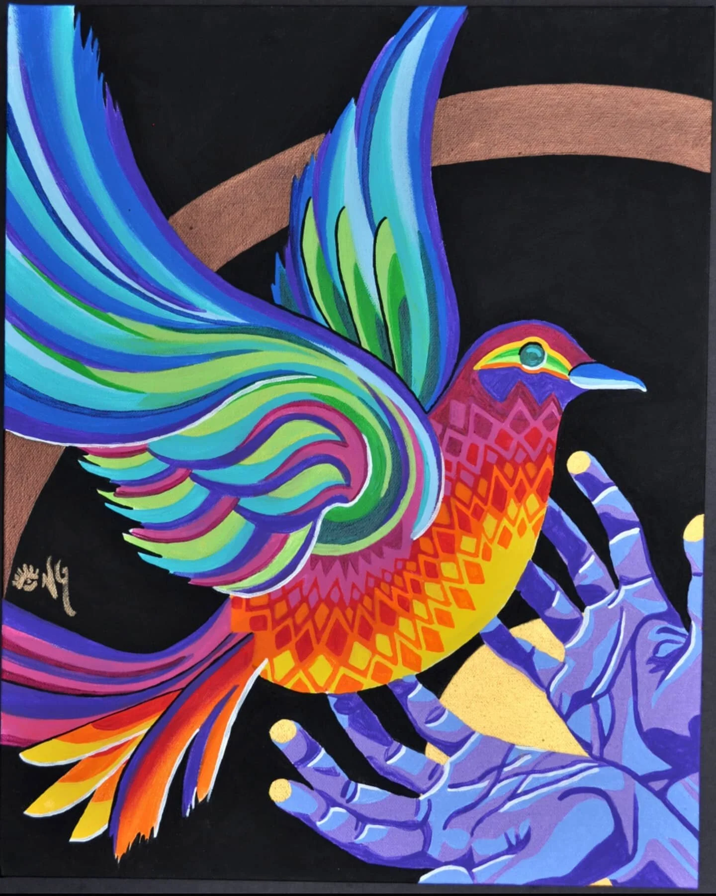 This account is barely a year old, so I have a few fully-stocked #flashbackfriday 's coming your way 💰💰💰these are 2015-18
1) dove, acrylic on canvas, 16x20&quot; 2016 🕊️
2) eel, acrylic on canvas, 11x14&quot; 2016 🐍
3) psst, acrylic on paper, in