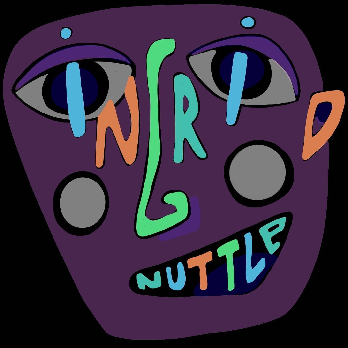 turn on the lights my name is i n g r i d n u t t l e 👺 still playing with this, based off how I sign &quot;ing&quot; as &quot;👁️NG&quot; 
.
.
.
.
#doodle #ingrid #ingridnuttle