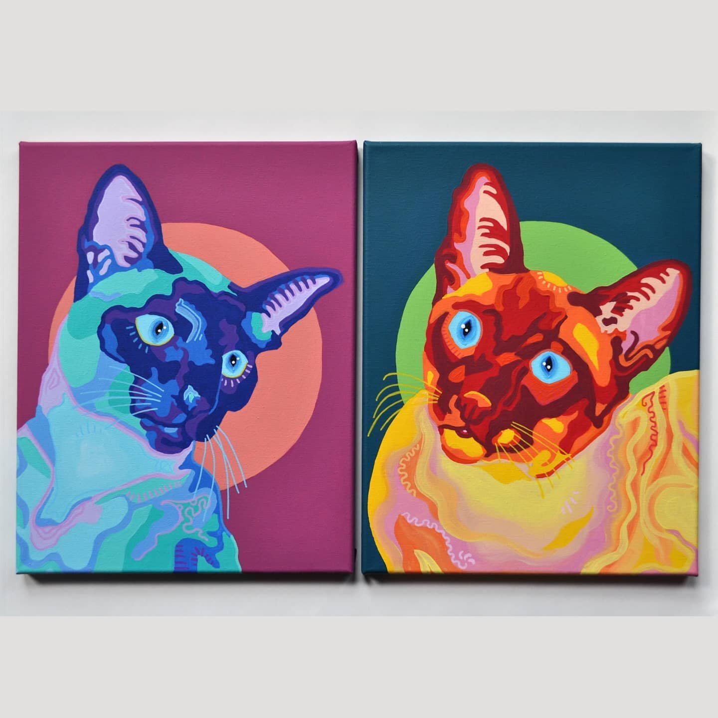 the human that belongs to these gorgeous cattos gave me the most perfect color scheme / direction / inspo so I had to include what she asked for. I'm in love with Pinto and Navy.. they don't know it but they're my cats now thanks girl 😺😼
P.s. these