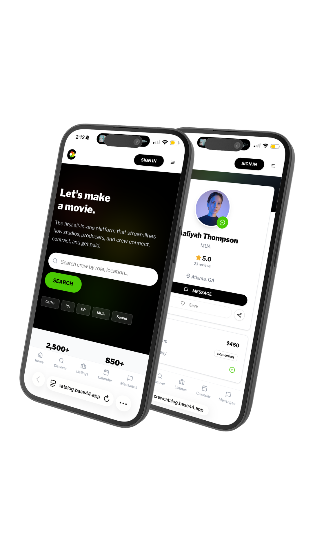 Crew Catalog App