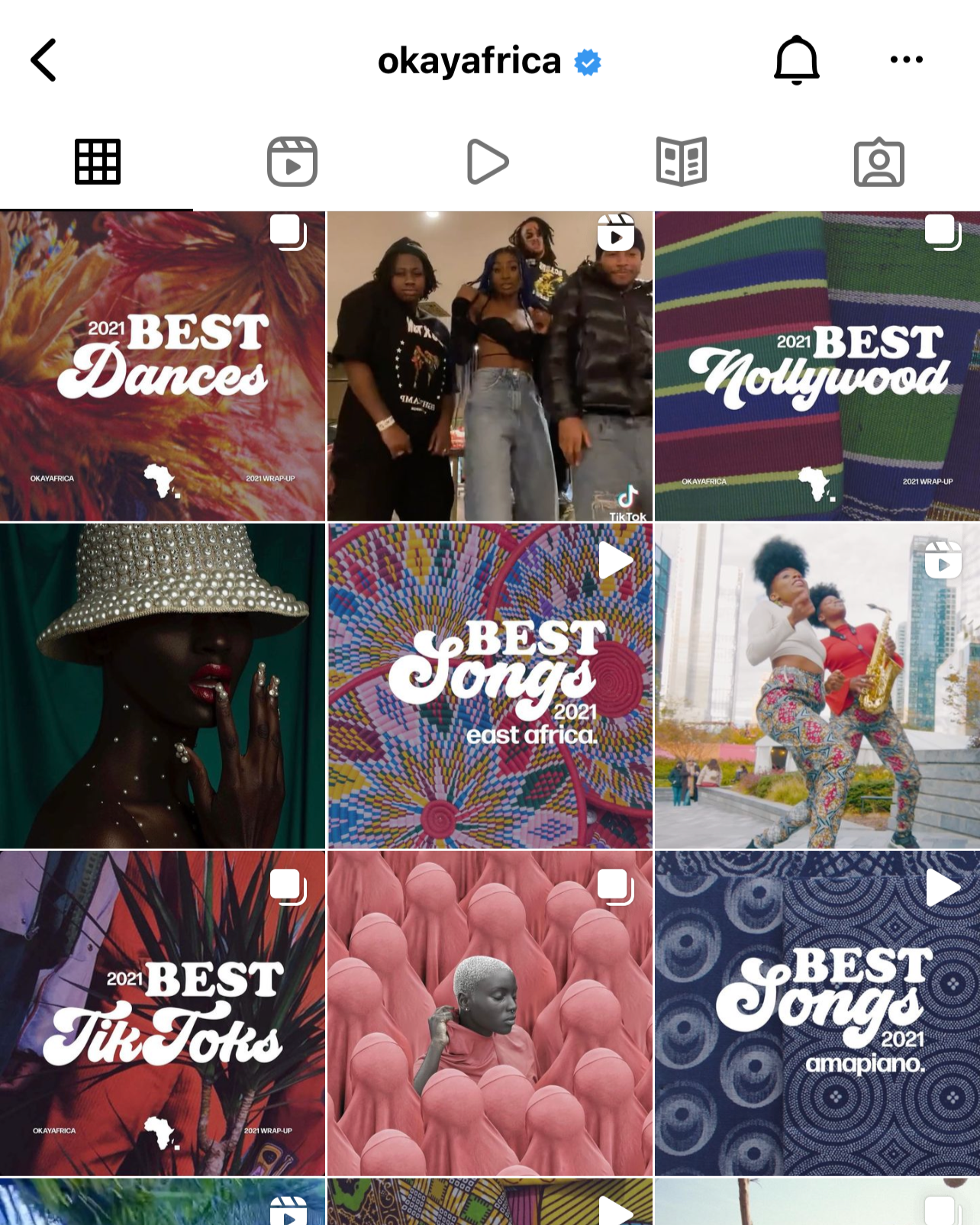 Art Direction for OkayAfrica's Social Media