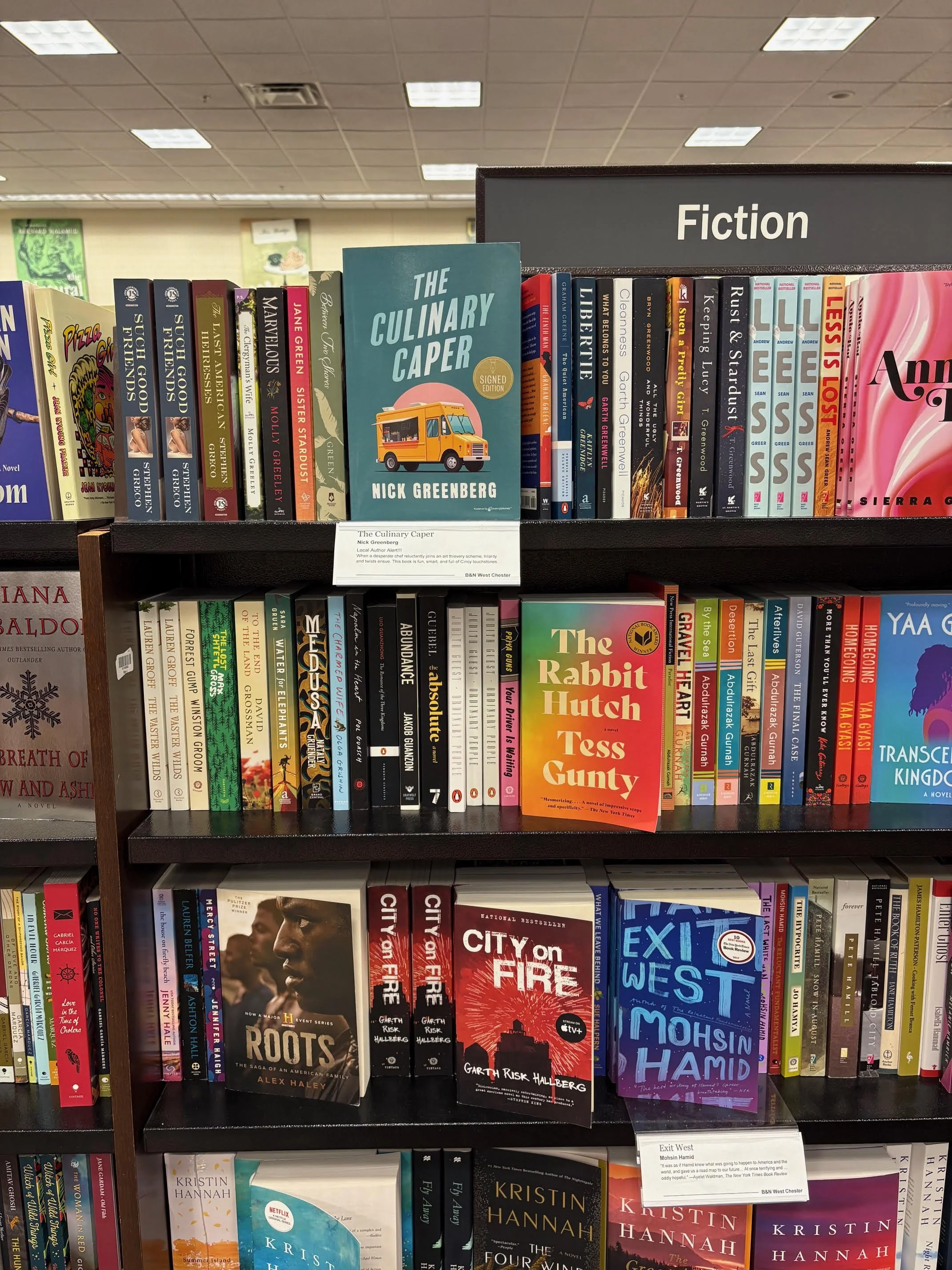 Books on shelf in store