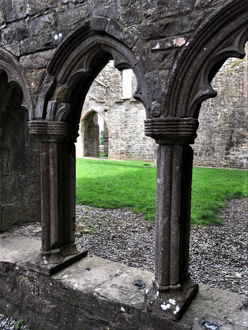 Interior courtyard of Bective Abbey in Ireland