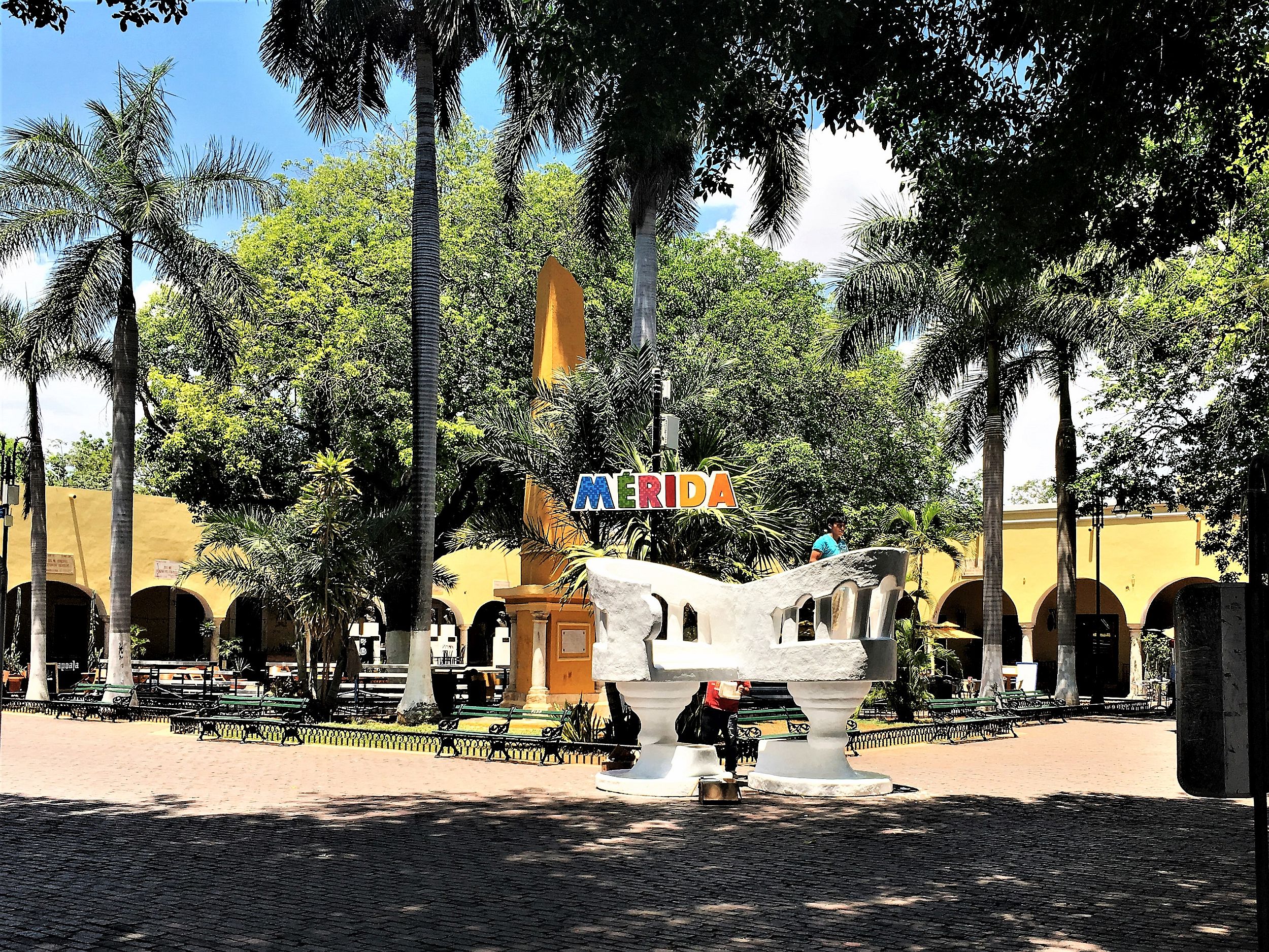 A park in Merida, Mexico
