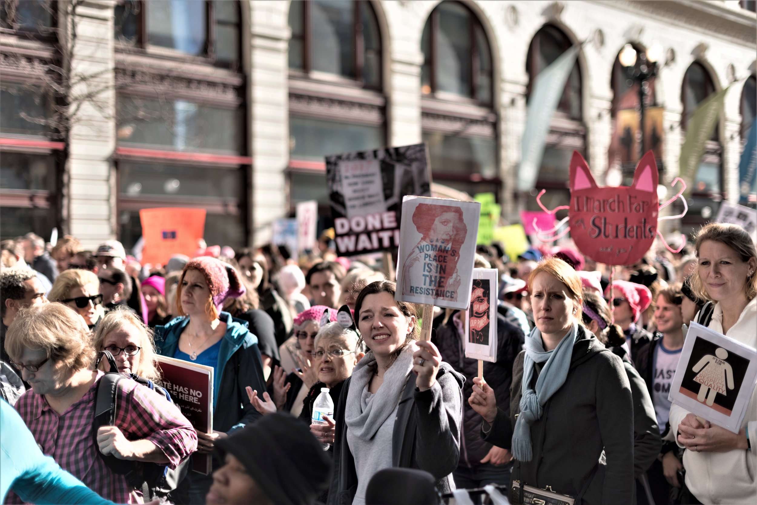 Marching for Womens Rights