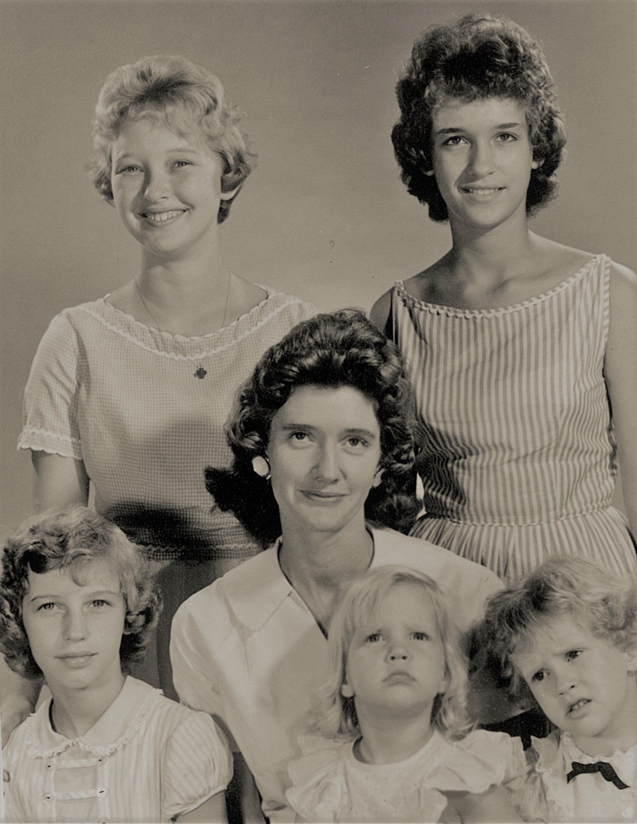 Mother with five daughters