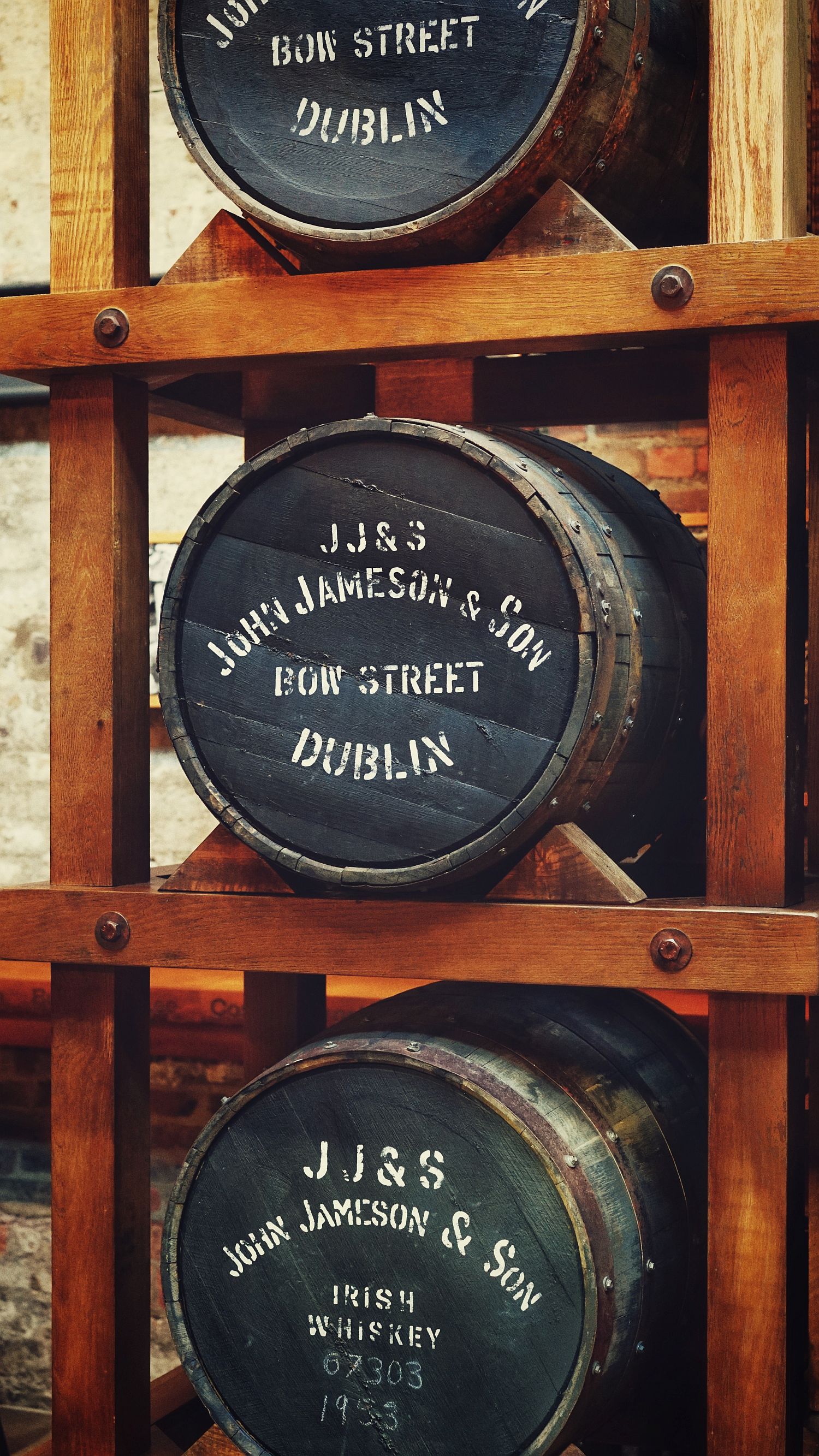 Jameson whiskey barrels