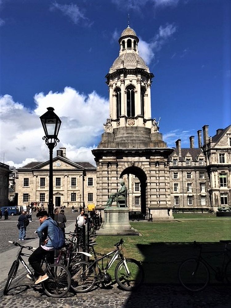 Trinity College campus in Dublin