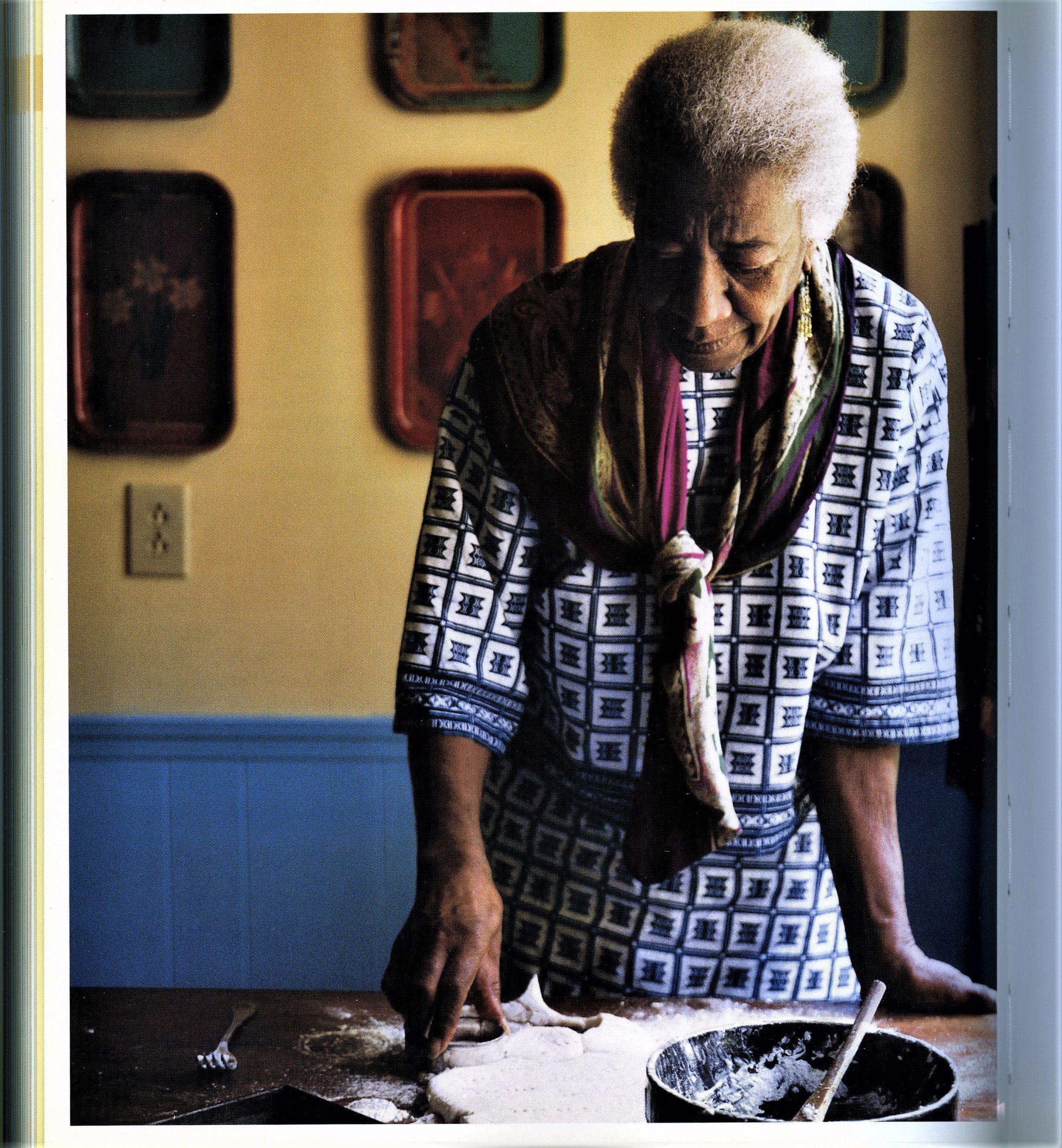 Edna Lewis baking