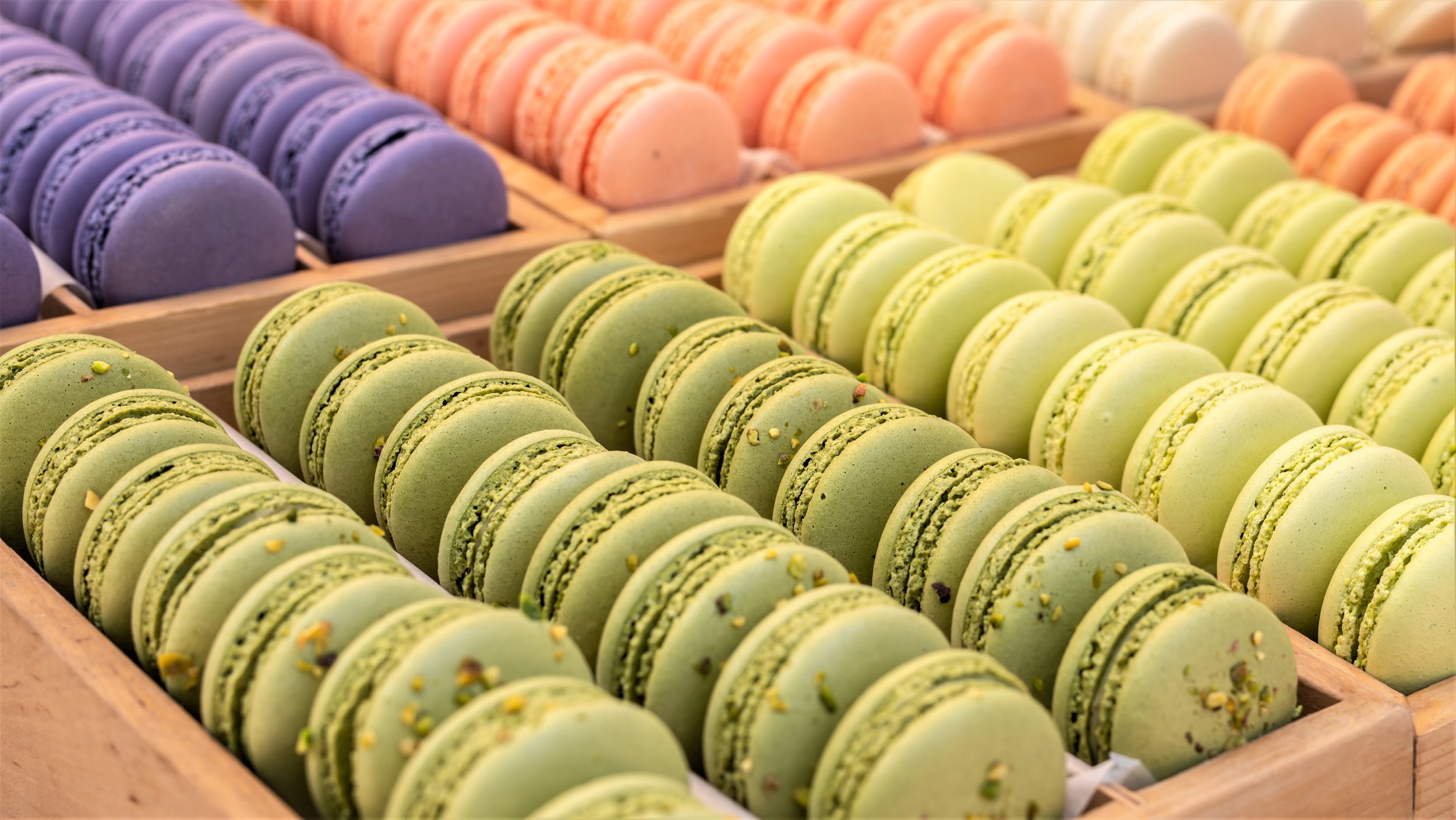 The beautiful colors of French Macaronss