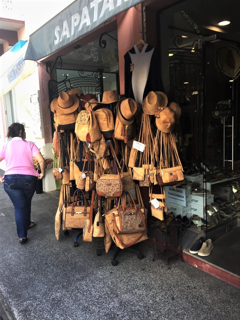 Bags for sale in the shops of Madeira