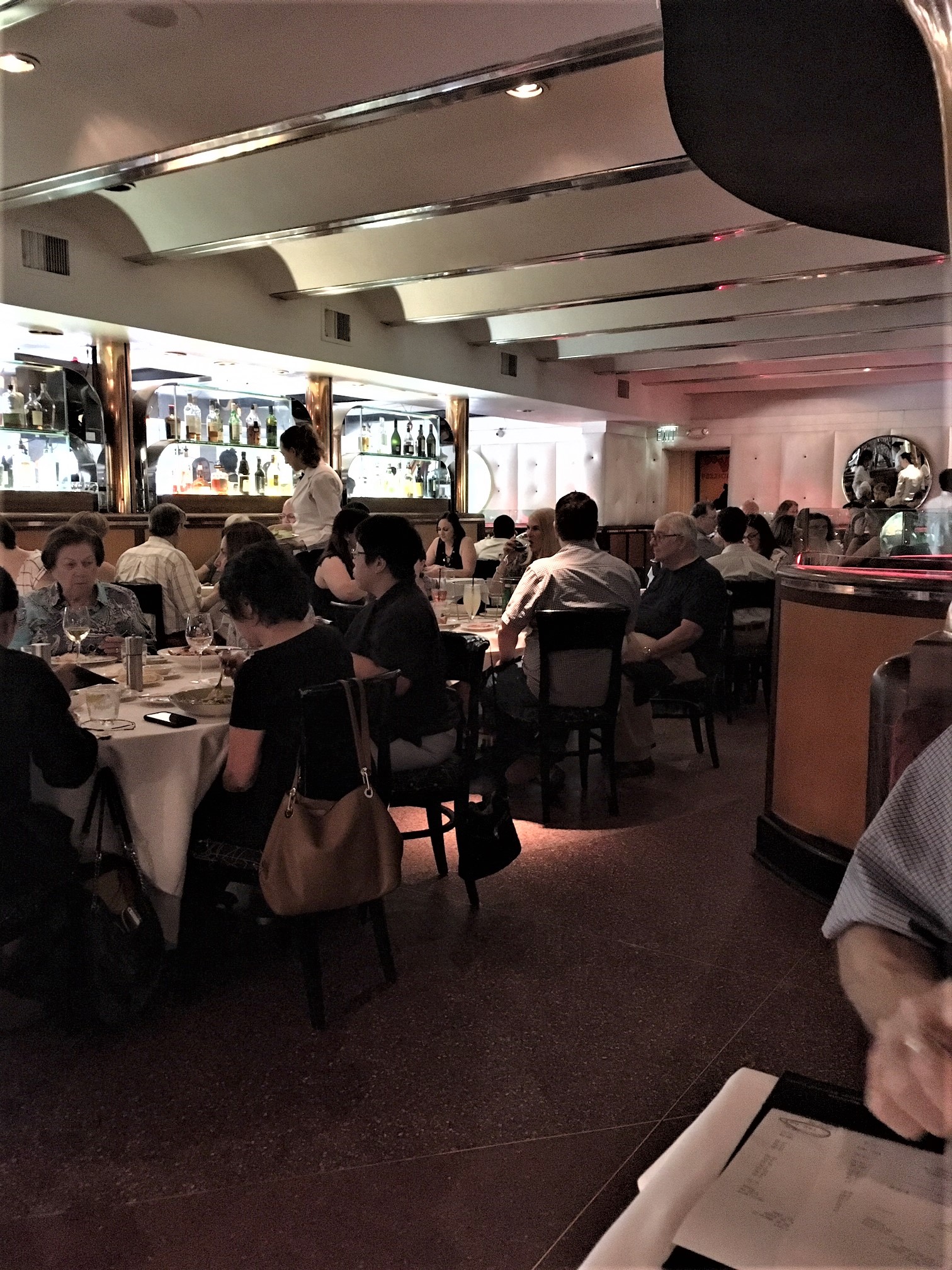 Dining in the main room at Pricci in Buckhead