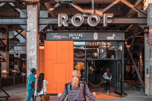 Heading to The Roof at Ponce City Market