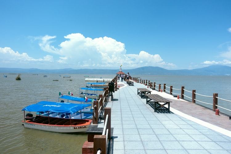Marina on Lake Chapala in Ajijic, Mexico