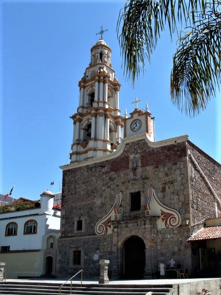Front of the San Andres Catholic Church in Ajijic, Mexico