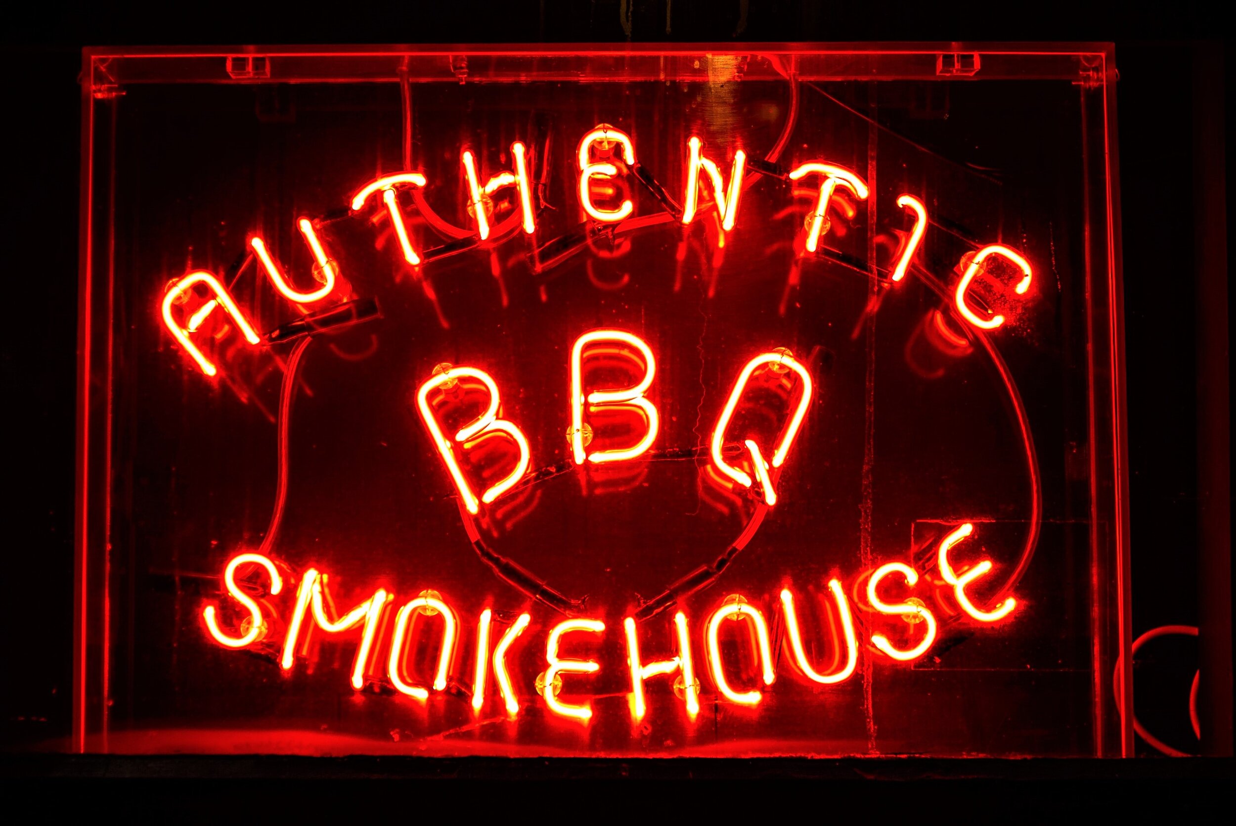 Authentic BBQ Neon Sign