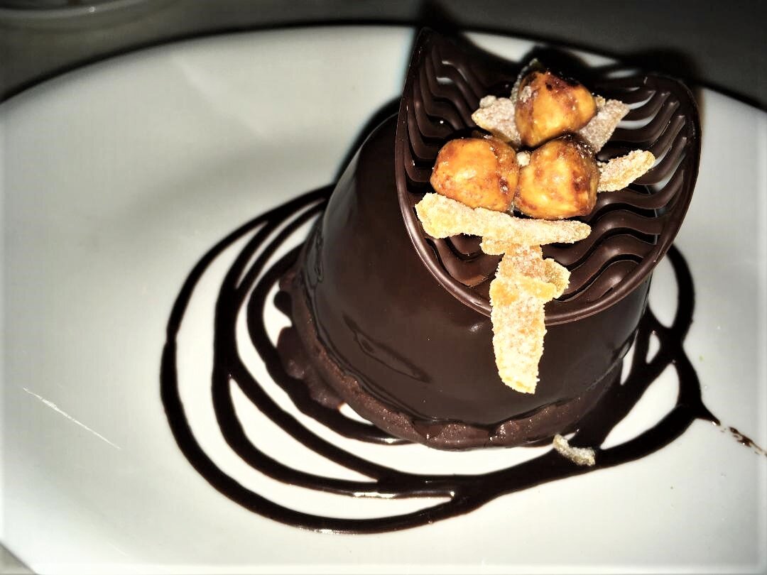 Chocolate hazelnut budino dessert