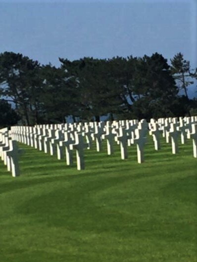 Graves in US Cemetery at Normandy