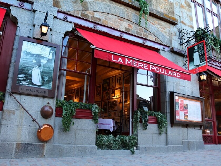 La Mere Poullard Restaurant in Mont Saint-Michel