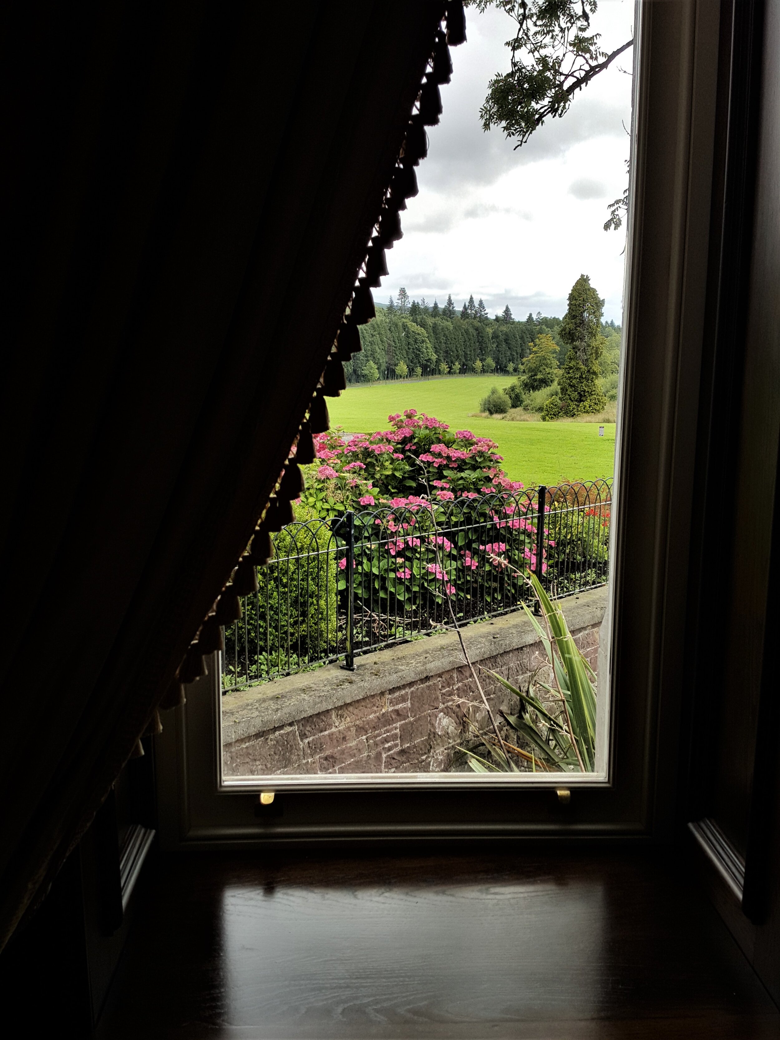 Drawing room view to garden