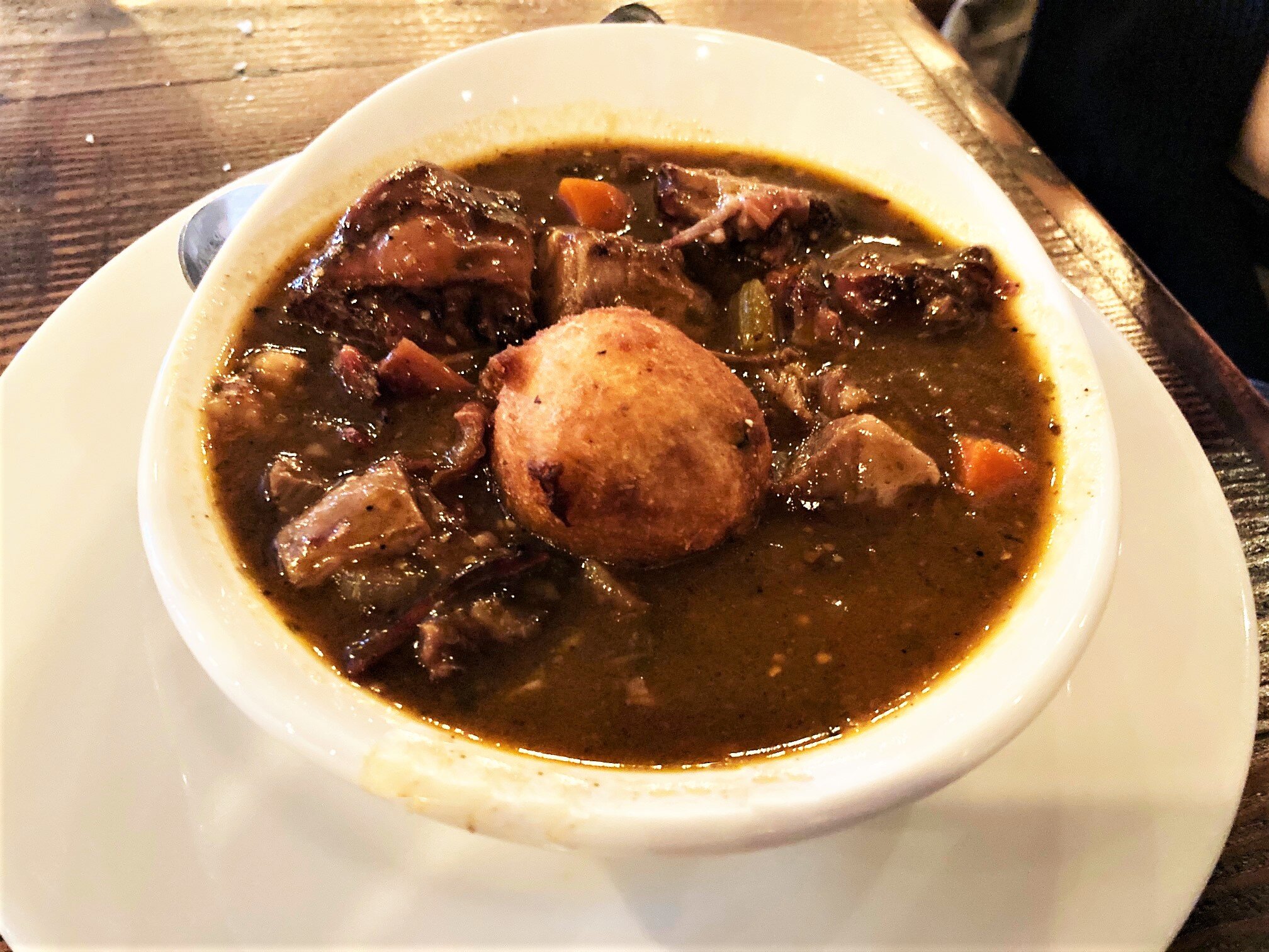 Short rib soup on special