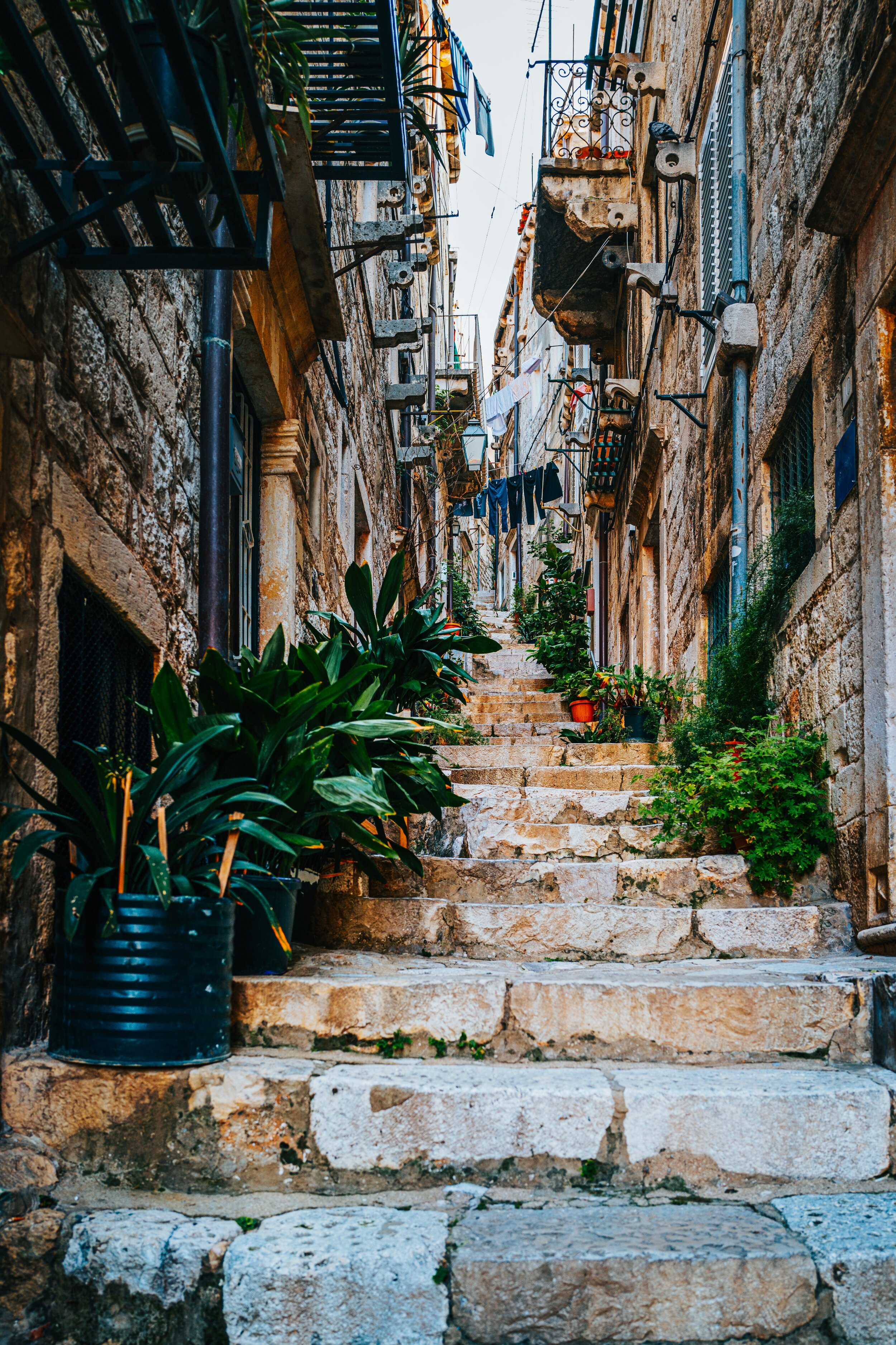 Pretty alleys in Dubrovnik