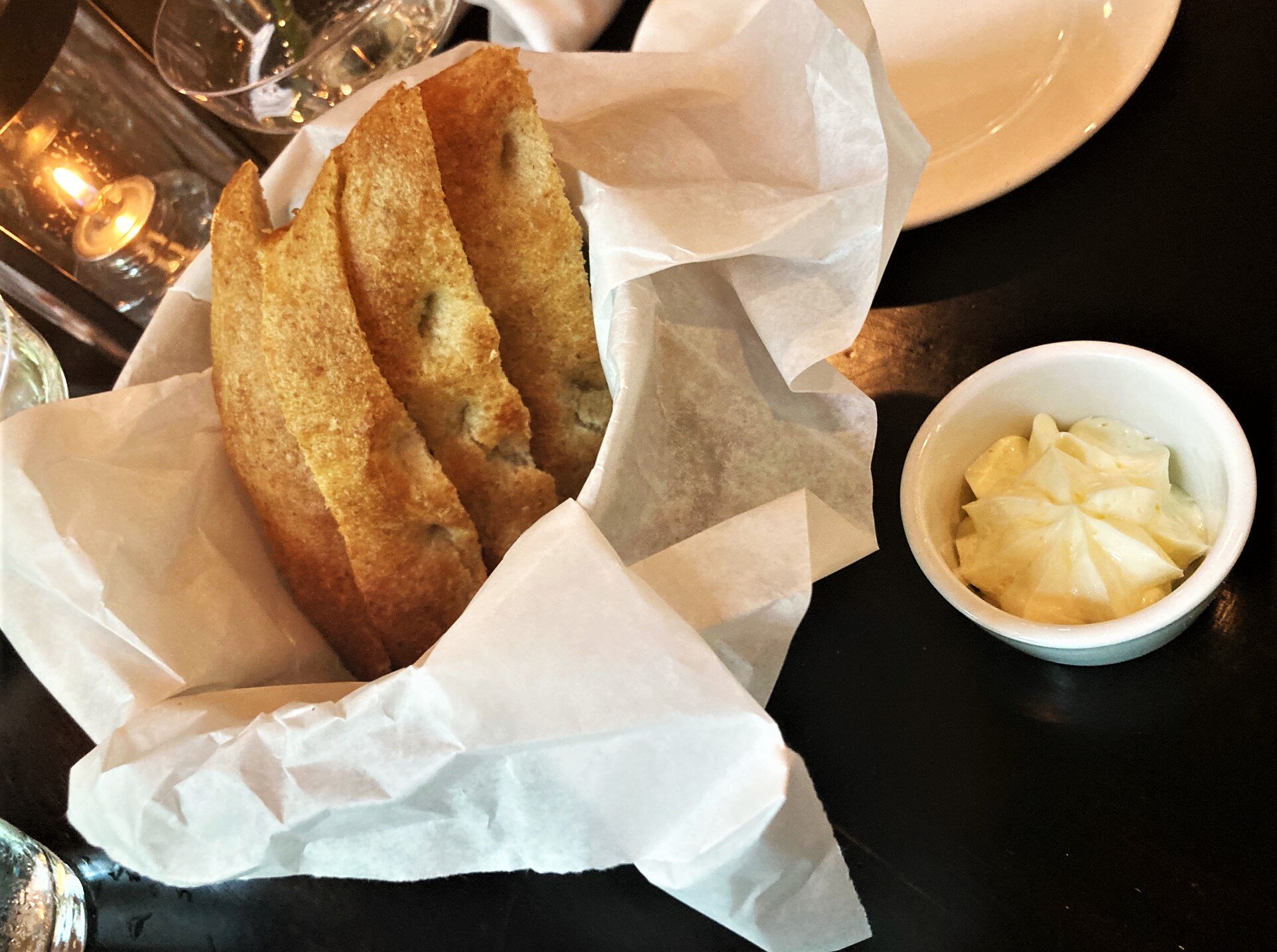 Bread basket w/butter